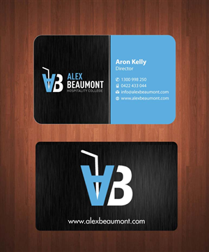 Business Card Design by Sbss for Alex Beaumont Hospitality College | Design: #1339043