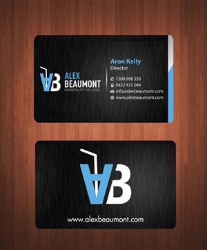 Business Card Design by Sbss for Alex Beaumont Hospitality College | Design: #1339048