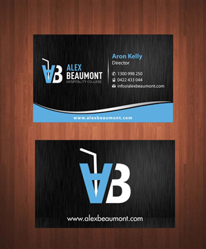 Business Card Design by Sbss for Alex Beaumont Hospitality College | Design: #1339049