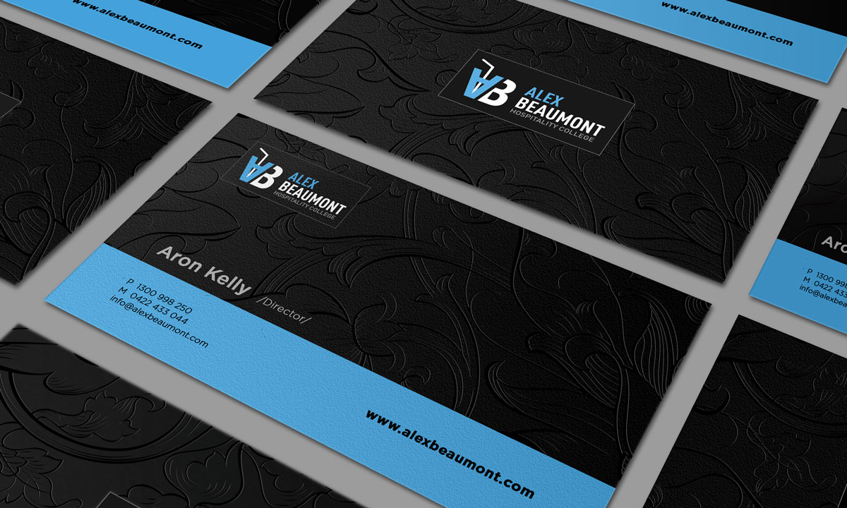Diseño de Tarjeta de Presentación por yuliusstar para Alex Beaumont Hospitality College | Diseño #1419863