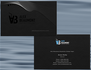 Business Card Design by tarokun for Alex Beaumont Hospitality College | Design: #1376320