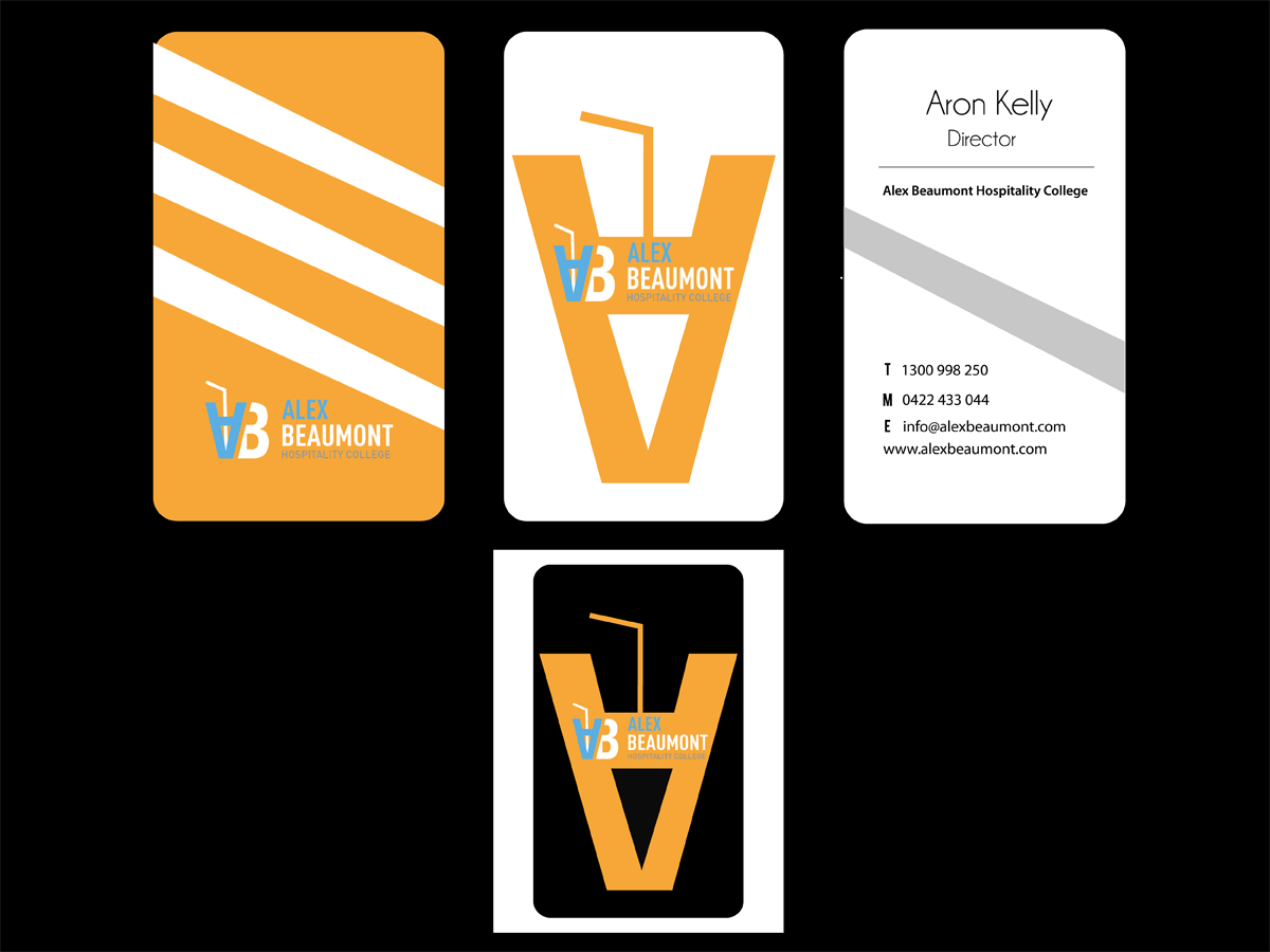 Design de Carte de Visite par jsmart pour Alex Beaumont Hospitality College | Design #1365018