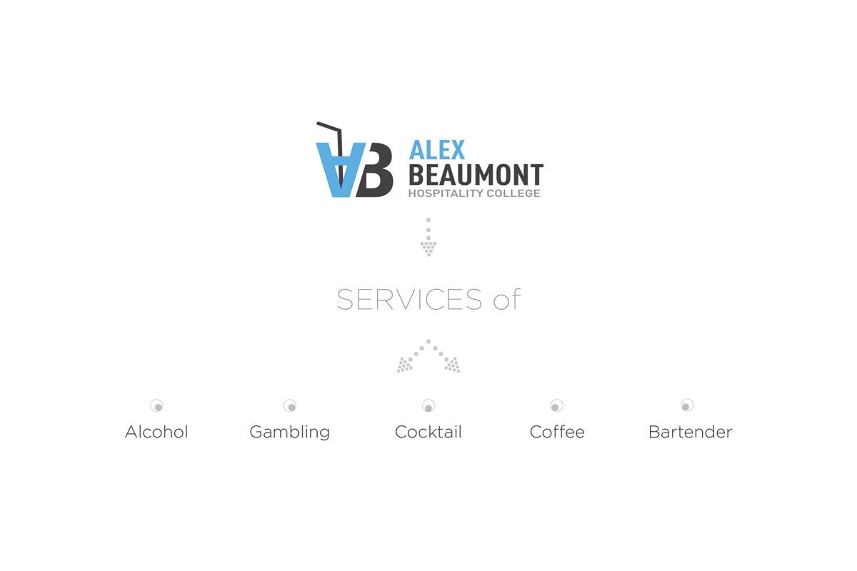 Business Card Design by Eswaran for Alex Beaumont Hospitality College | Design #1435879