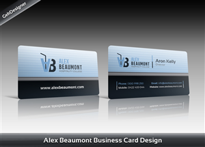Business Card Design by gekgrfx for Alex Beaumont Hospitality College | Design: #1358695