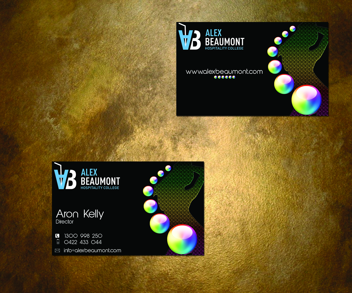 Design de Carte de Visite par thugster30 pour Alex Beaumont Hospitality College | Design #1434448