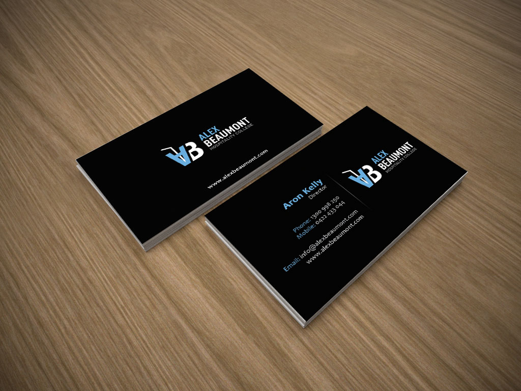 Business Card Design by farani for Alex Beaumont Hospitality College | Design #1356866