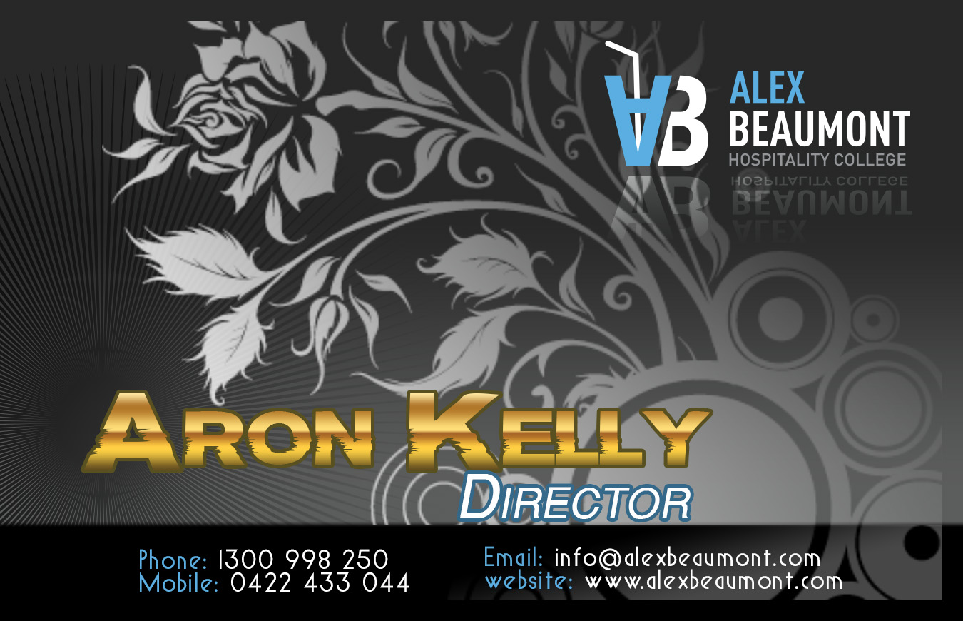 Business Card Design by Val Teodor for Alex Beaumont Hospitality College | Design #1462078