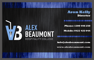 Visitenkarten-Design von Mikkel Scriver für Alex Beaumont Hospitality College | Design: #1397864