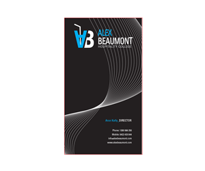 Business Card Design by above for Alex Beaumont Hospitality College | Design: #1370710