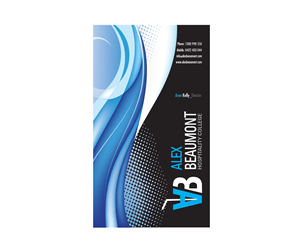 Business Card Design by above for Alex Beaumont Hospitality College | Design: #1370715