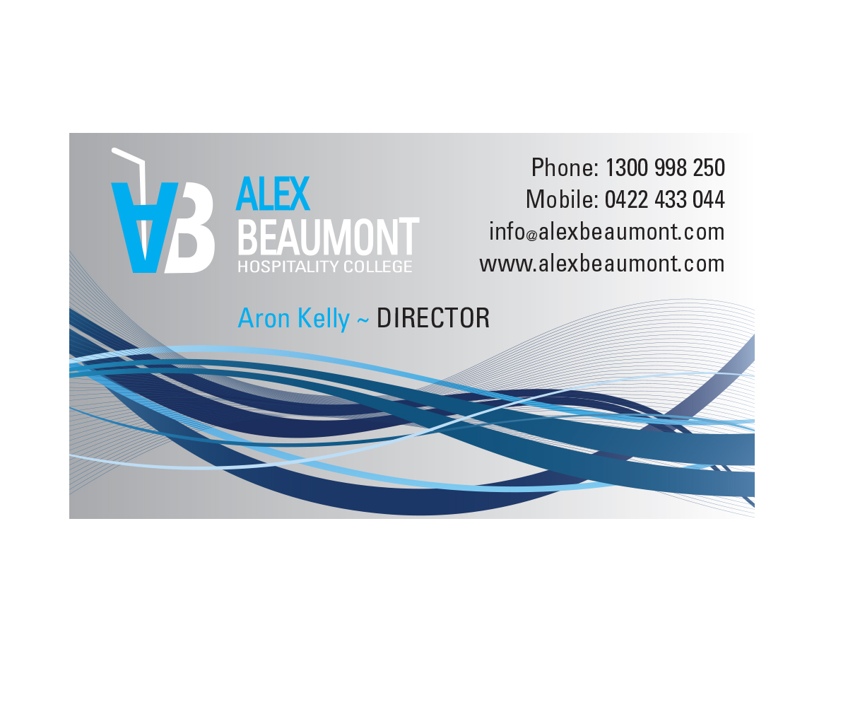 Design de Carte de Visite par above pour Alex Beaumont Hospitality College | Design #1374650