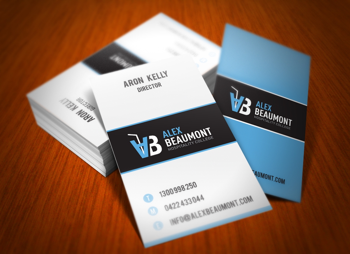 Diseño de Tarjeta de Presentación por Ad Park para Alex Beaumont Hospitality College | Diseño #1345826
