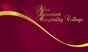 Business Card Design by russyiddin for Alex Beaumont Hospitality College | Design: #1366798