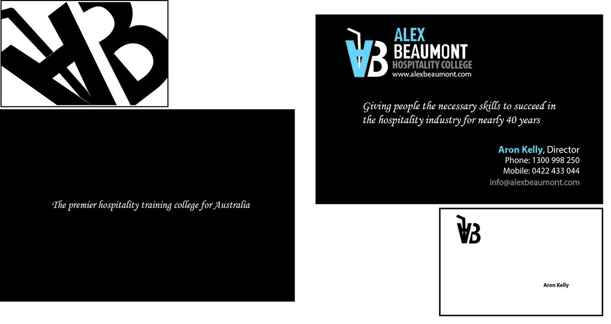 Design de Carte de Visite par LoveNationDesigns pour Alex Beaumont Hospitality College | Design #1368082