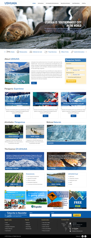 Ushuaia site | Diseño Web por Sbss