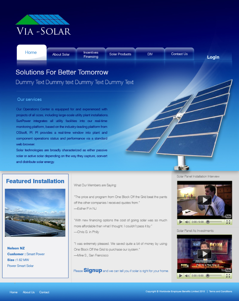 Web Design by a s k advertising for this project | Design #229763