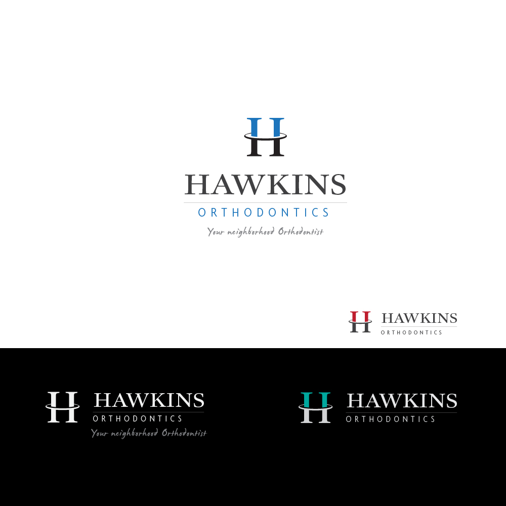 Logo Design by LORIKEET CG for Hawkins Orthodontics | Design #4782194