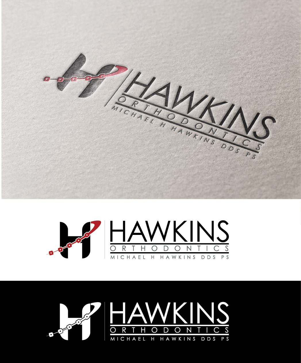 Diseño de Logo por mindscape para Hawkins Orthodontics | Diseño #4717801