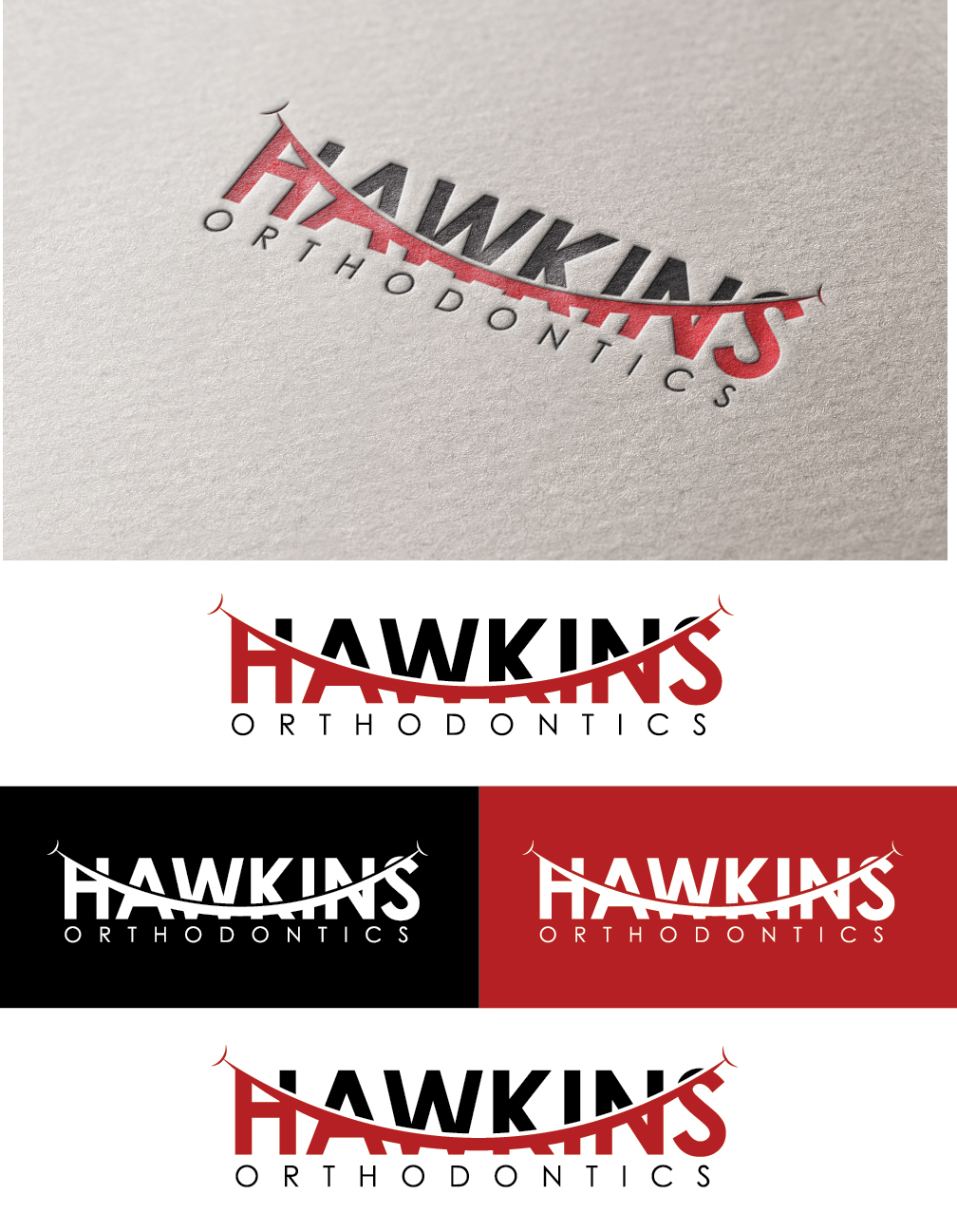 Diseño de Logo por mindscape para Hawkins Orthodontics | Diseño #4785590