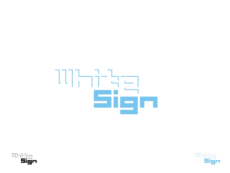 Logo Design by maliciadigital for WhiteSign | Design #220690