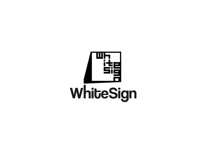 Logo Design by maliciadigital for WhiteSign | Design #220692