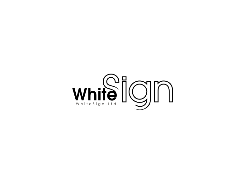 Logo Design by maliciadigital for WhiteSign | Design #220693