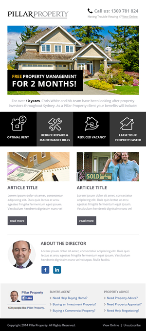 Newsletter Design by Emmanuel for this project | Design: #4709758