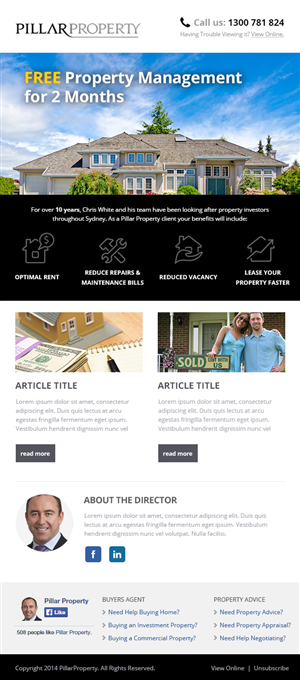 Newsletter Design by Emmanuel for this project | Design: #4709816