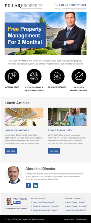 Newsletter Design by Emmanuel for this project | Design: #4727151