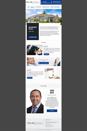 Newsletter Design by www.cornelpetre.com for this project | Design: #4714948