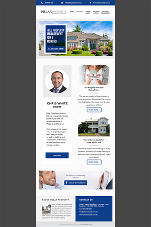 Newsletter Design by www.cornelpetre.com for this project | Design: #4721295