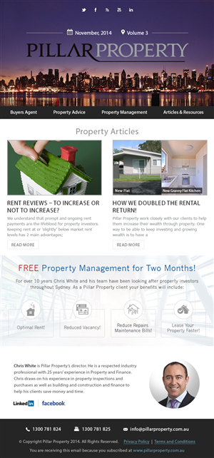 Newsletter Design by Web Skippers for this project | Design: #4736367