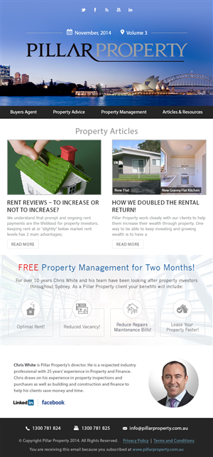 Newsletter Design by Web Skippers for this project | Design: #4743898