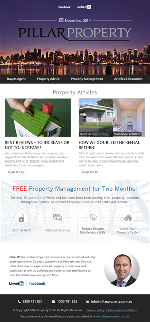 Newsletter Design by Web Skippers for this project | Design: #4755042