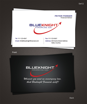 Blueknight Financial LLC | Business Card Design by Pixeleas
