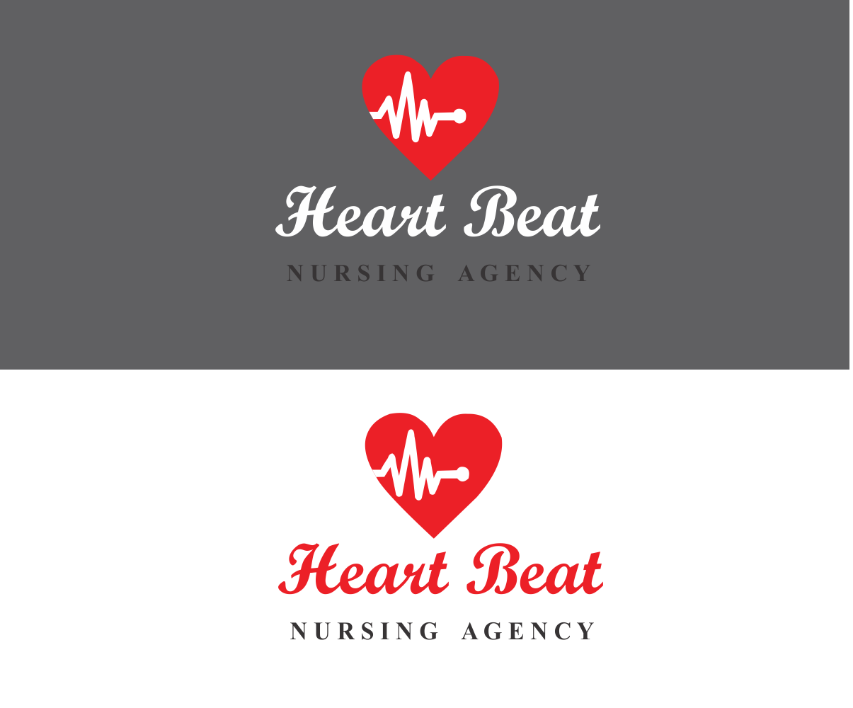 Diseño de Logo por Designer Sriparna para HEARTBEAT NURSING AGENCY | Diseño #4704834