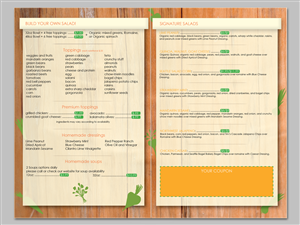 Menu Design by HYPdesign for Seattle Salads | Design: #1336932