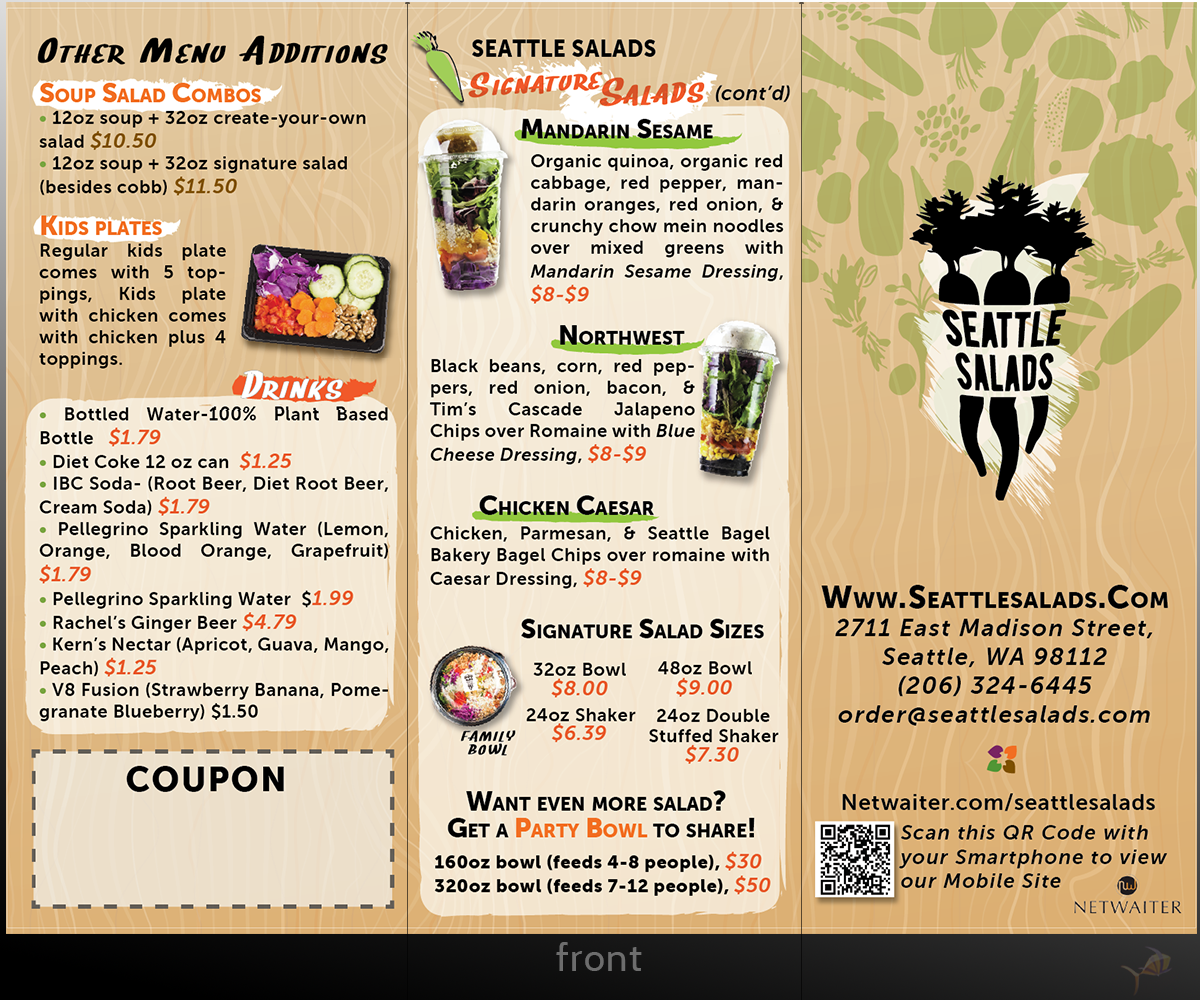 take out menu designs