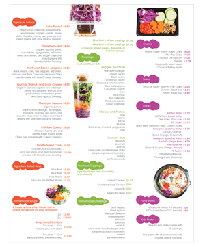 Menu Design by Design Hunger for Seattle Salads | Design: #1342299