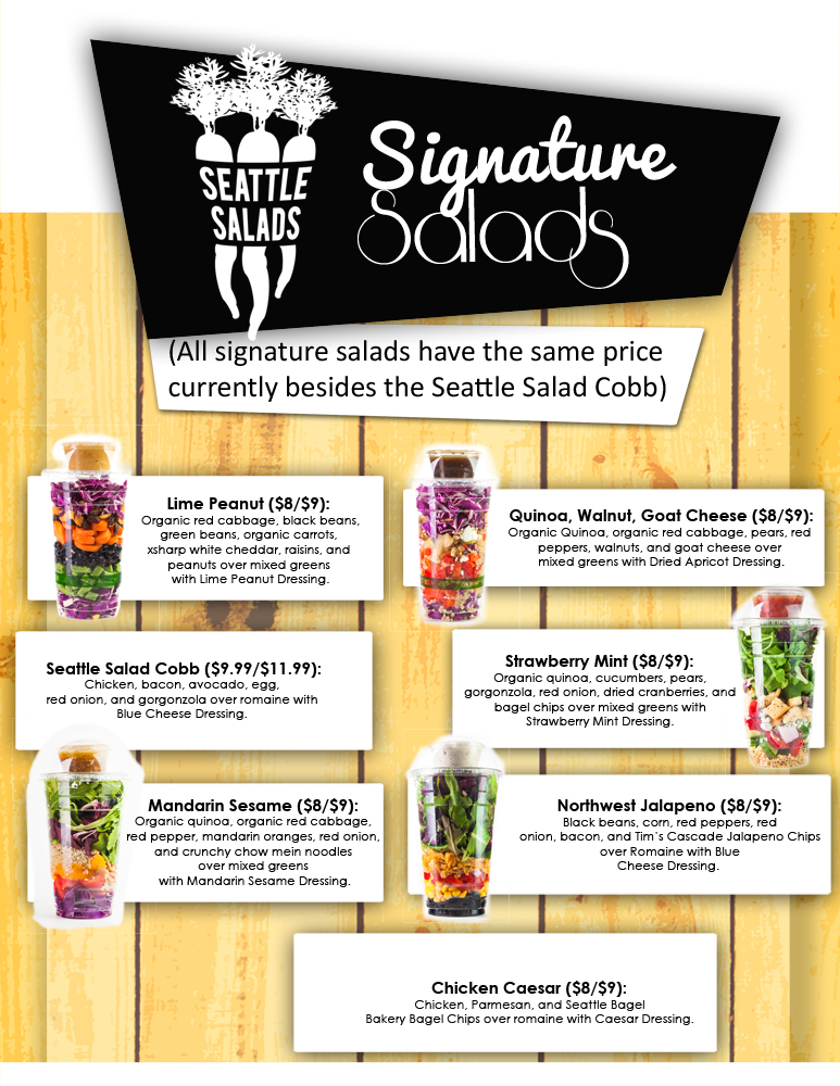 Design de Menu par Donn Marlou Ramirez pour Seattle Salads | Design #1336042