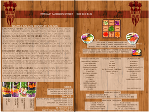 Menu Design by Eric Lott for Seattle Salads | Design: #1336868
