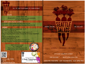 Menu Design by Eric Lott for Seattle Salads | Design: #1347227