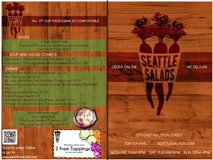 Menu Design by Eric Lott for Seattle Salads | Design: #1364928