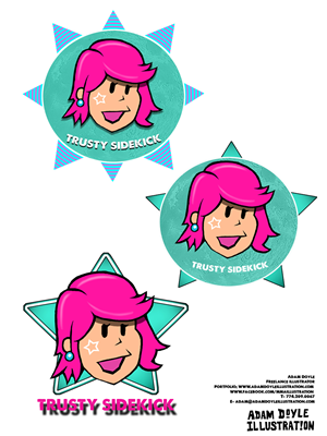 Logo Design by Adam the illustrator for Trusty Sidekick Virtual Assistant | Design: #1340145