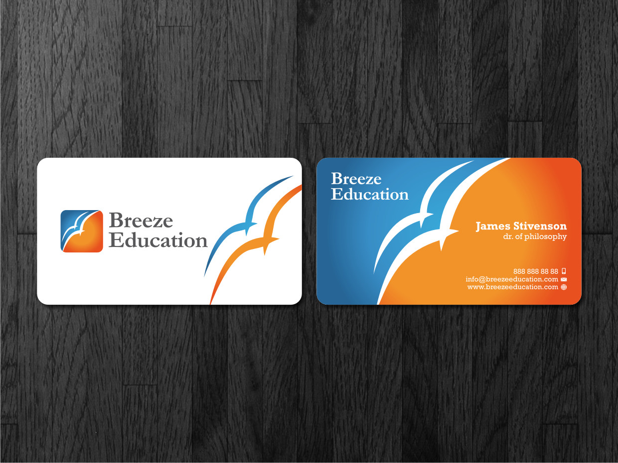 Design de Carte de Visite par Atvento Graphics pour Breeze Education | Design #1337383
