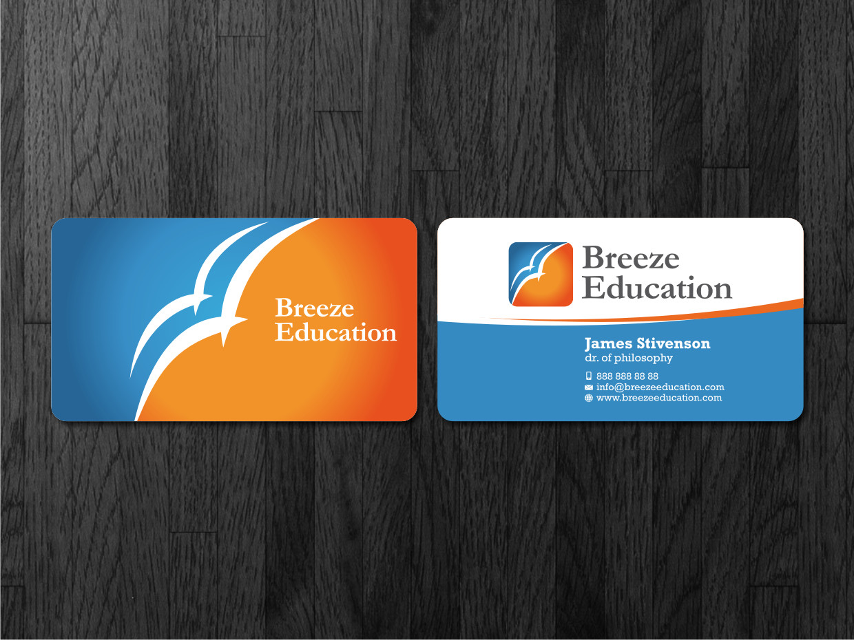 Design de Carte de Visite par Atvento Graphics pour Breeze Education | Design #1338569