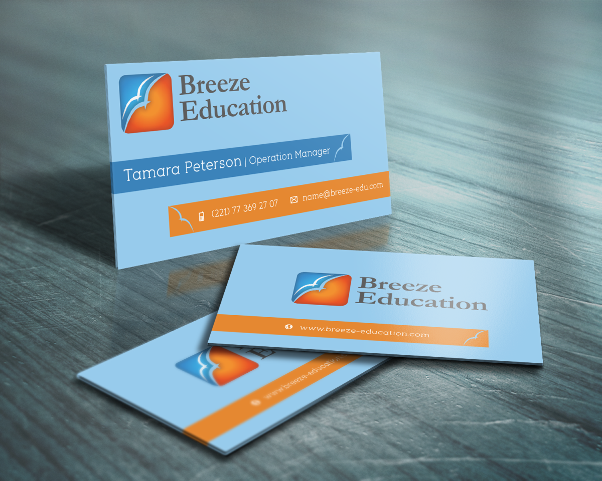 Design de Carte de Visite par HYPdesign pour Breeze Education | Design #1345677