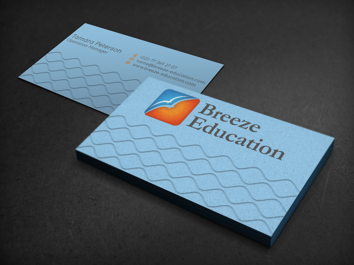 Design de Carte de Visite par HYPdesign pour Breeze Education | Design #1345688