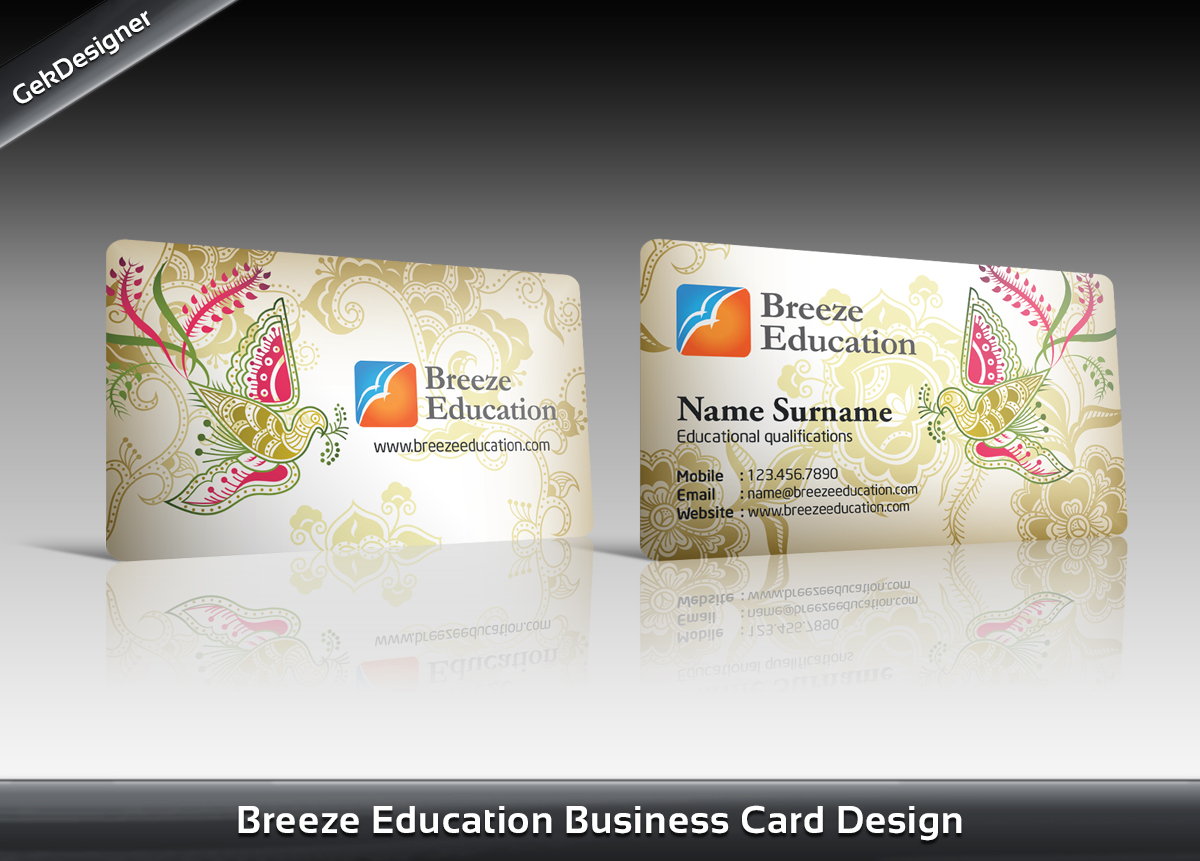 Business Card Design by gekgrfx for Breeze Education | Design #1347323