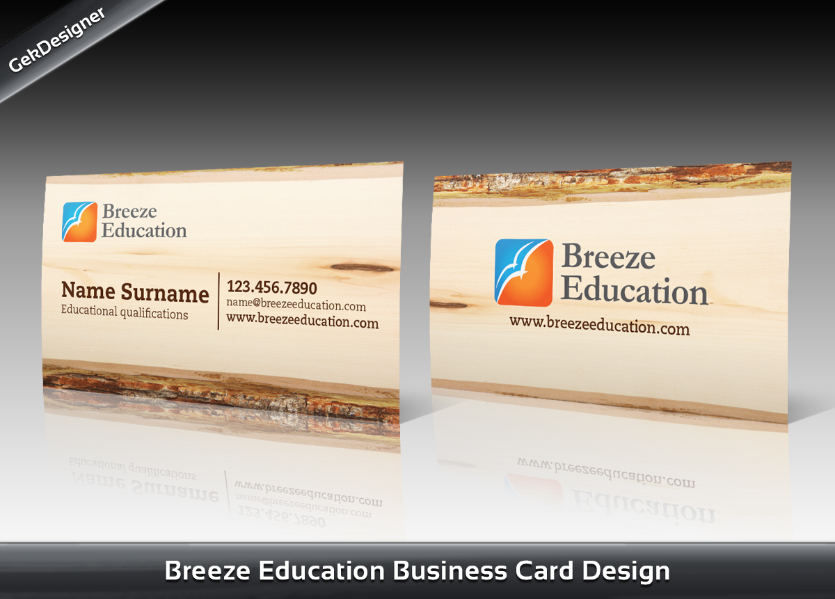 Business Card Design by gekgrfx for Breeze Education | Design #1347324